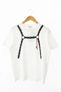 MASU エムエーエスユー FLOCKY DOLL HARNESS T-SHIRT フロッキー ドール ハーネス 半袖Tシャツ MASS-CS1324 44 白 ホワイト●■