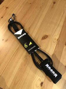 在庫処分セール! 新品！未使用！大特価！MODOM STANDARD LEASH CORD 6’ ブラック　　　　　　サーフボードと同梱発送可能