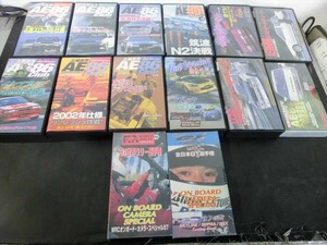 T【L5-51】【80サイズ】▲AE86Club ハチロククラブ VHSビデオテープ 14本セット/映像集/ドリフト ラリー