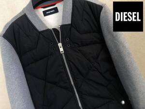 ●最高級ライン！ A/W DIESEL ディーゼル フロントキルティング 中綿 ミリタリースウェットジャケット メンズ 即決 即納 55dsl y2k●809b