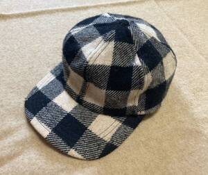 90s.RRL キャップ Made in USA アメリカ製 wool トラッカーキャップ vintage ビンテージ ポロカントリー ブロックチェック CAP 帽子 