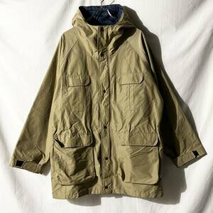 90s USA製 Penfield ペンフィールド マウンテンパーカー ベージュ×ネイビー L ヴィンテージ アメリカ製