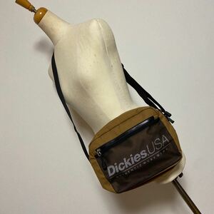 Dickiesディッキーズ★ショルダーバック　おしゃれメッシュ　茶色