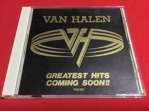 【VAN HALEN/GREATEST HITS COMING SOON!!/ヴァン・ヘイレン/グレイテスト・ヒッツ カミング・スーン】PCS-222/1996年盤/プロモ盤