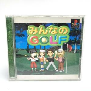 ★起動確認済★ 帯つき みんなのGOLF PS ソフト PlayStation プレステ プレステ1 PS1 無印 みんゴル