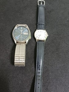 SEIKO　2320-6640/SEIKO 8229-709A　シルバーウェーブ　2本　動作未確認