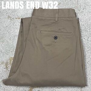 ＊7553 LANDS END ランズエンド　テーパード　チノパン　スラックス