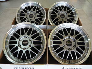 深リム メッシュ levanna V10LTH 18inch 6H139.7 7.0J+38 ハイパーブラック TOYO ガリット GIZ2 225/45R18 ハイエース レジアス