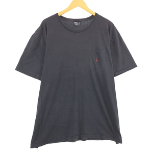 古着 ラルフローレン POLO by Ralph Lauren 半袖 ワンポイントロゴTシャツ メンズXXL /eaa432806