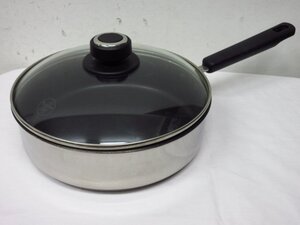 y8401 Tupperware Tupperchef ディープフライパン 24cm フタ付き タッパーウエア タッパーシェフ 調理器具 キッチン用品