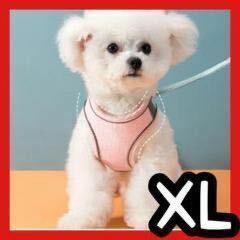 ハーネス　リード付き　 ピンク×ブルー　XL 犬用　猫用