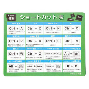 ARTEC マウスパッドショートカット表付 ATC94243