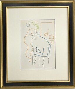 【特価】　　≪　ジャン 　コクトー　≫　　　オリジナル リトグラフ【石版画】　　　Ⅷ　　　1957年 　　JEAN　 COCTEAU