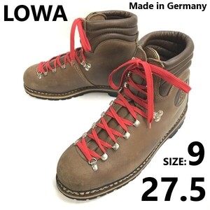 ドイツ製/Vintage★LOWA/ローバー★重登山靴/レザー/トレッキング/マウンテンブーツ【9/27.5/brown】ビブラムソール/Boots/shoes◆pWB112-3