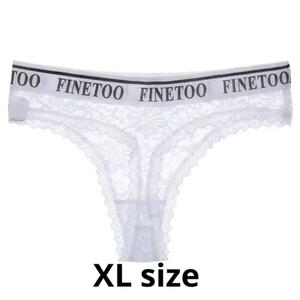 N-58.set割 セクシー極薄Tバックショーツ　レディース　ホワイト　XL