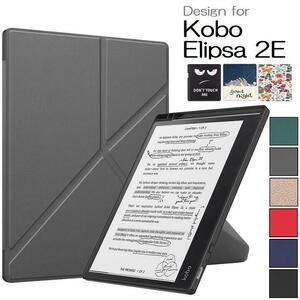 Kobo Elipsa 2E E Ink 10.3インチ用 PU+TPUカバーケース 電子書籍 耐衝撃 手帳型オートスリープ機能スタンド 顔柄