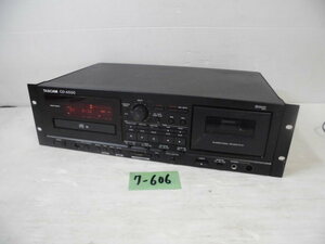 7-606☆TASCAM/タスカム 業務用CDカセットレコーダー CD-A550☆