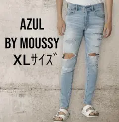 AZUL by moussy HARD CLASH REPAIR SKINNY