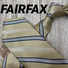 ✨極美品✨FAIRFAX ネクタイ ストライプ ベージュ シルク100%