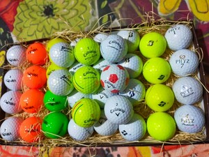 【GOLFボール★ロストボール★40球 】メーカー混合★『スリクソン』ＺSTAR 『HONMA 』『ブリヂストン 』TOUR B『Callaway』『ファイズ』等