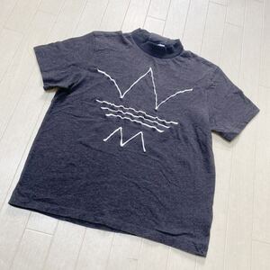 3941☆ adidas アディダス トートバッグ 半袖Tシャツ ハイネックTシャツ カットソー レディース M グレー