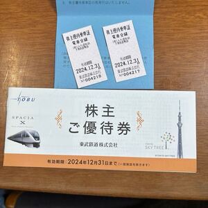 東武鉄道 株主ご優待券 株主優待乗車証