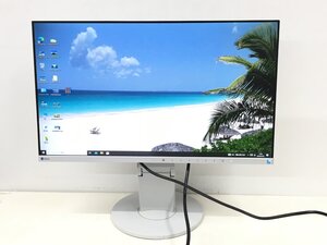 （使用時間：9435H）EIZO24型液晶モニター FlexScan EV2450　高さ調整 縦回転 2015年製 訳あり　中古現状品（管：2E-M）