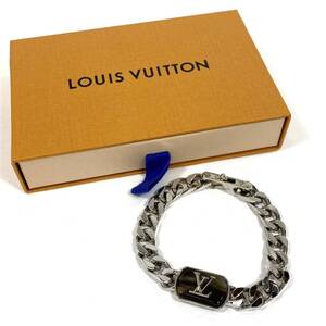 ＊LOUIS VUITTON M0088M ブラスレ LV シェイズ メタル チェーン ブレスレット シルバーカラー アクセサリー ルイヴィトン 箱/布袋付き