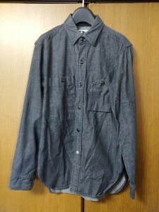 eg エンジニアードガーメンツ engineered garments ブラックデニムシャツ xs