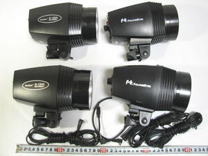 プロ用モノブロックストロボ 4台まとめ FALCONEYES STUDIO FLASH SS110B/GODOX K-150A minimaster 発光確認済 中古