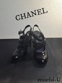 CHANEL　シャネル　パテントレザー　サンダル　36.5(23～23.5cm)