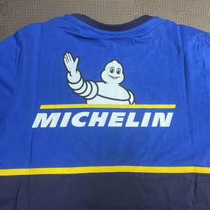 MICHELIN　ミシュラン　Tシャツ　 ネイビー × ブルー　M～Lサイズ相当　綿100％　新品・未使用