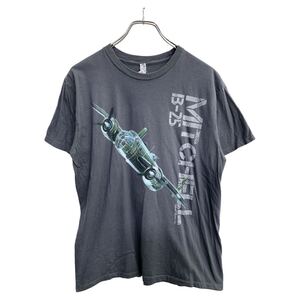 ALSTYLE 半袖 プリント Tシャツ Lサイズ アルスタイル グレー コットン メキシコ製 古着卸 アメリカ仕入 t2409-4270