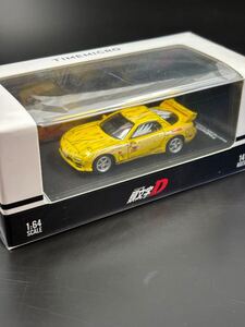 Timemicro 1:64,頭文字D コミック版,限定品Initial DダイキャストミニカーRX-7 2次元/アニメ塗装/イラスト風