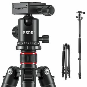 ESDDI カメラ三脚 [TP-40] Photo Camera Tripod Monopod アルミニウム合金 ボールヘッド360度 1 4クイックシュープレート 携帯バッグ付