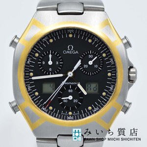 質屋 訳あり ジャンク 時計 稼働 オメガ OMEGA シーマスター ポラリスクロノグラフ クォーツ SS 2022.11電池交換済 M100 みいち質店