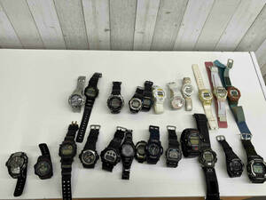 【ジャンク品】CASIO／カシオ／G-SHOCK／Baby-G／WAVE CEPTOR／24点まとめ売り／腕時計