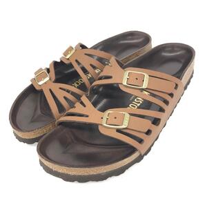 良好◆Birkenstock ビルケンシュトック グラナダ サンダル 38◆ ブラウン PVC レディース 靴 シューズ shoes