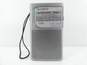 ★☆SONY ワイドFM対応 FM/AMコンパクトラジオ ICF-P20 動作品 オマケ新品電池付き☆★