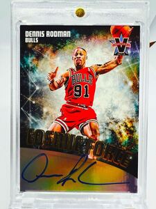 最高級直書49/49 Bulls Auto 17 Panini Vanguard Cosmic Force Dennis Rodman デニス・ロッドマン NBA 直筆 サイン バスケ ブルズ All-star