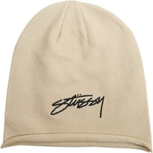 STUSSY ステューシー 24AW SKULLCAP ROLLED EDGE BONE ビーニー ベージュ Size 【フリー】 【新古品・未使用品】 20808305