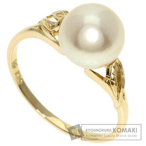 MIKIMOTO ミキモト パール 真珠 リング・指輪 K14イエローゴールド レディース 中古