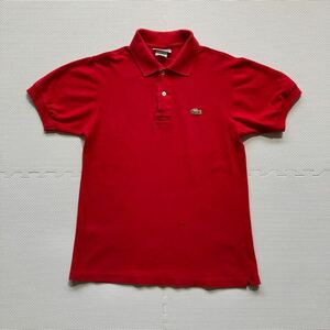 LACOSTE ラコステ フランス製 ポロシャツ 半袖 レッド 3