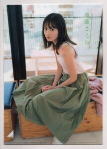 ■Ｂ５クリアファイル■ＥＸ大衆　２０２０年４月号特別付録■遠藤さくら（乃木坂４６）■中古■