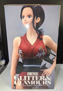 【ワンピース】GLITTER＆GLAMOURS・WANOKUNI　STYLE-NICO　ROBIN-・ニコ ロビン・ワノ国スタイル赤・開封品・中身未開封・バンプレスト