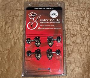 新品Grover 8N 2+2 パッケージ入 2 Per Side Sta-Tite Geared Ukulele Pegs Tuners Nickel グローバー 2x2 2:2ウクレレ ペグ ニッケル 14:1