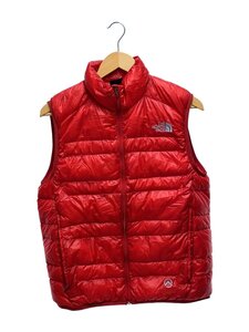 THE NORTH FACE◆センターロゴ/ダウンベスト/M/ナイロン/RED/無地/ND18970