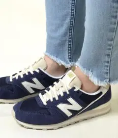 難あり　New Balance 996 ネイビー スニーカー　紺