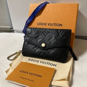 【美品】 LOUIS VUITTON ルイヴィトン コンパクトウォレット コインケース アンプラント モノグラム ブラック系 付属品付き シリアルあり