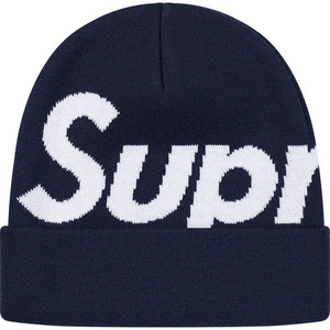 Supreme シュプリーム 2019AW 19AW 19FW Big Logo Beanie ビッグ ロゴ ビーニー Navy 紺 正規品 新品 希少 即決 ニット帽 帽子 ビッグロゴ